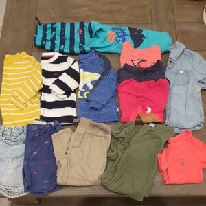 Baby Boy 12-18M 14 Piece Clothing Bundle